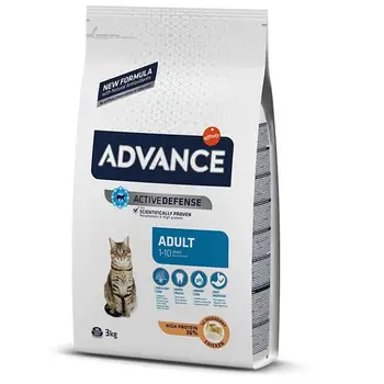 

Advance Adult Cat Food with Chicken and Rice 3 Kg Healthy Growth Feeding Pet Immunity Flora Support