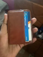 Cartera ultradelgada a la moda para hombre, cartera mágica Ultra fino corto, monedero con pinza para tarjetas y efectivo