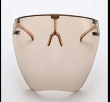 Máscara protectora colorida y transparente, gafas de seguridad a prueba de polvo, protección facial completa, visera de conducción, 1 unidad