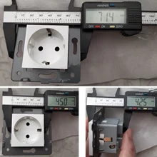 Power-Socket Module Outlet Glass-Panel Wall Safety WELAIK 220v 16a Diy-Parts EU A8EW