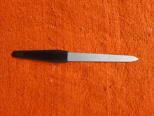 1 pulidor de uñas profesional de acero inoxidable, barra de pulido lateral doble, para manicura, exfoliante de pedicura, decoración de uñas