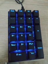 Mechanical-Keyboard Keypad Numeric Outemu-Switch Motospeed K23 OSU Blue 21-Keys Led-Backlight