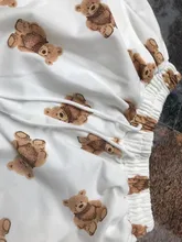 Oso de peluche de cintura alta para mujer, pantalones cortos deportivos de estilo coreano, holgados e informales, para gimnasio y Fitness, 2021