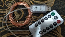 String-Light Timing-Battery Christmas-Decoration Remote-Control Festive Party Copper