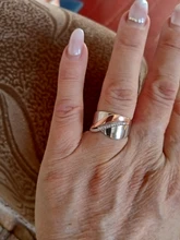 Anillo de Plata de Ley 925 con personalidad exagerada para mujer, anillos grandes Retro para mujer, estilo Punk, anillo llamativo entrecruzado de lujo