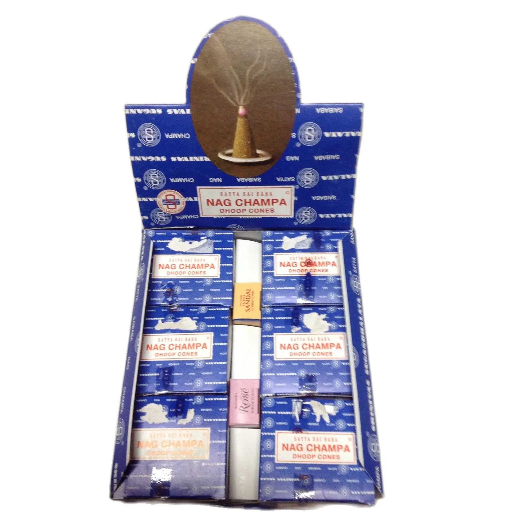Конусы для благовоний SATYA CHAMPA NAG упаковка из 12 коробок конусов 8908005960096 | Дом и сад