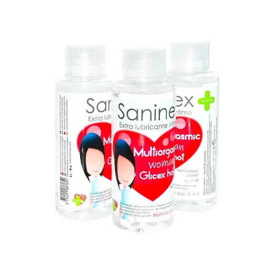 Saninex Glicex Multiorgasmic женский горячий 4 в 1-100 мл сдержанный материал антибактериальный стимулятор для пар