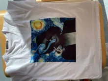 Camiseta con impresión de Van Gogh para mujer, remera estampada de arte moderno, ropa para mujer ulzzang estética, playera informal de estilo grunge