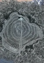 Leeons-extensiones de cabello Natural, coleta con cordón, cola de caballo, pelo sintético rizado, cola de caballo