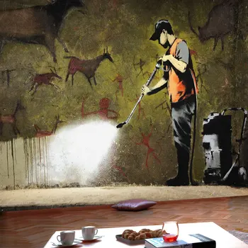 

Wall mural-Banksy-Cave Painting - 100x70 cm