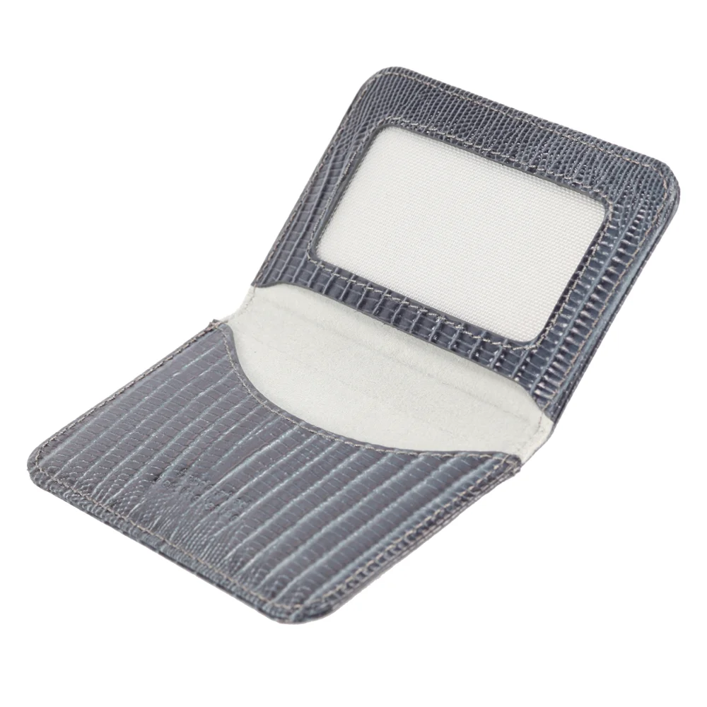 

Genuine Leather Slim Compact Wallet Card Holder Hand-Made in Turkey By DC Leather Cool Grey