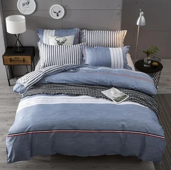 

Simple Print Bedding Set Bedclothes Duvet Cover Bed Sheet Bedspread Comforter Cover Bedding Sets Bed Linen Cotton housse de coue