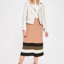 Trendyol полосатый; плиссированная юбка-свитер TWOAW20ET0401