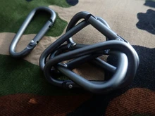 5 unids/lote D-Tipo de aleación de aluminio mosquetón hebilla equipo de Camping mochila hebilla botella de agua colgando hebilla de gancho Keychai