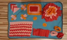 Puzle de alimentación lenta para perros y mascotas, colchoneta de entrenamiento de alimentación lenta, para olfatear esterilla, comedero suave para gatos de juguete graciosos