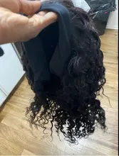 Vanlov brasileño agua Diadema con ondas Peluca de cabello humano sin costuras completa máquina pelucas de cabello humano Remy peluca y bufanda para las mujeres negras