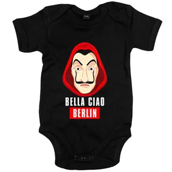 

Baby bodysuit Bella Ciao Mask Dalí Berlin