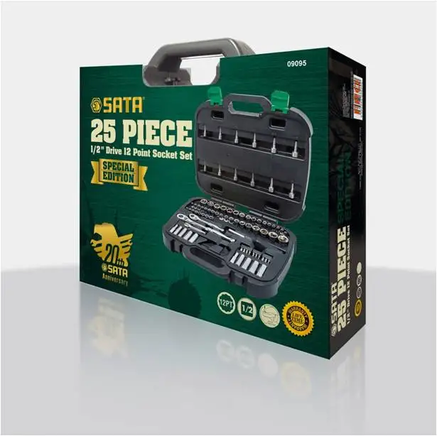 Набор инструментов Sata 1/2" 25 предметов, S09095