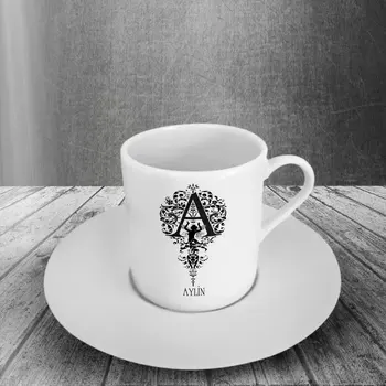 

Personalized A Letter Turkish coffee Cup (Model 1)