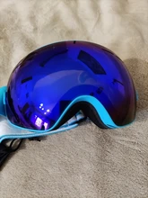 COPOZZ-Gafas de esquí profesionales para hombre y mujer, lentes de doble capa antiniebla, UV400, esquí grande, Snowboard, gafas de nieve