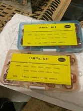 Ring Silicone Washer Assortment-Kit-Set VMQ Red Thickness