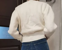 Womens Sweater Pullovers Jumpers Warm Colorfaith Korean Lady New Short Sweet Solid Minimalist