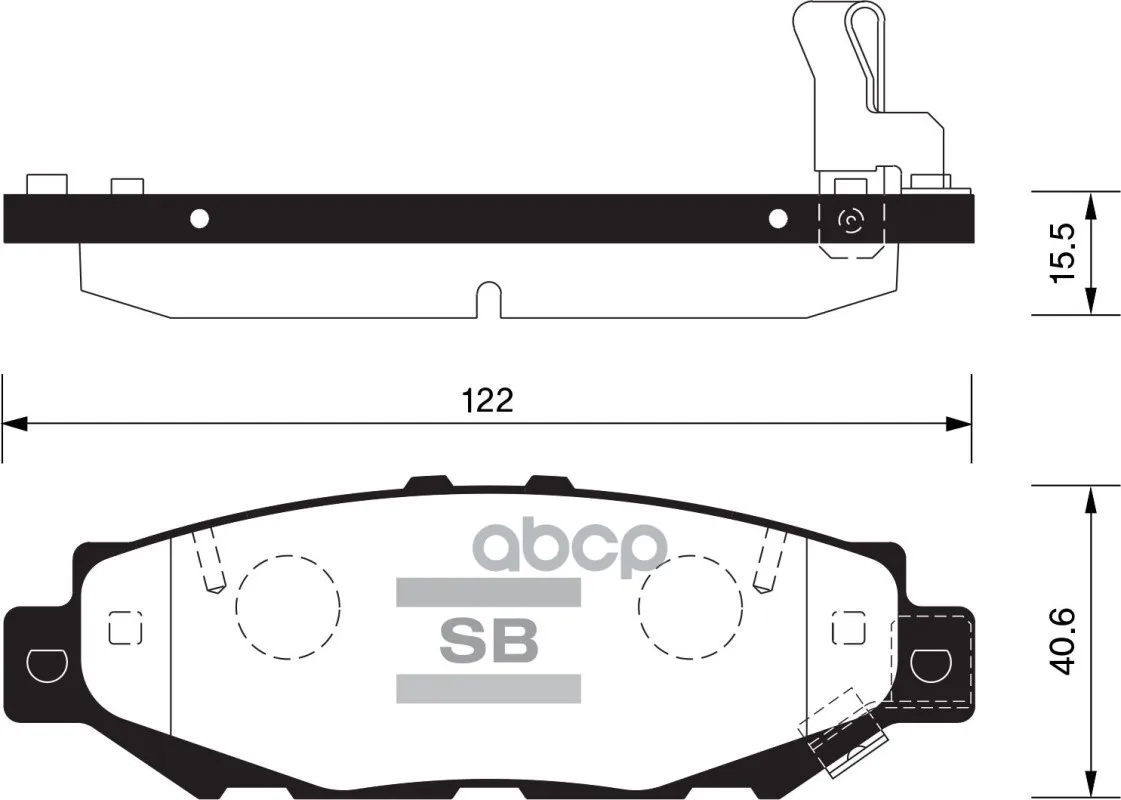 Колодки Тормозные Lexus Gs 300 93-97/Toyota Supra 3.0 93-98 Задние Sangsin Brake Sp1432 Sangsin brake арт. SP1432