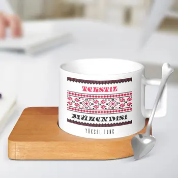 

Personalized Professional Textile Engineer Wood Altlıklı Ceramic Cup-1