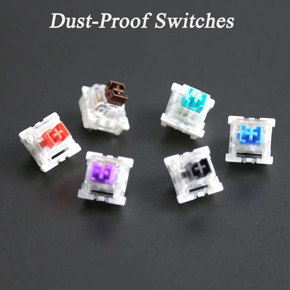 Outemu Mechanical Keyboard Switches Silent Clicky Linear Tactile Game Switches 3pin Keyboard MX Switches for Red Tea Blue Shaft