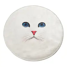 Antdecor круглый коврик для ванной с кремовой тематикой, круглый ковер 4" 100 см