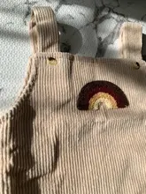 Monos con diseño de arcoíris para niños y niñas, peto de pana, ropa de una pieza, 2021