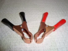 Connector-Plug Battery Caravan Alligator-Clips Test-Lead-Clips Power Crocodile Black