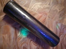 ROEGADYN EPP-Rodillo de espuma para Pilates, rodillo negro de espuma para Yoga, 30/45/60CM, equipo de ejercicio, rodillo de masaje corporal para mujeres/hombres