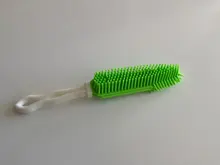 Perro cachorro gato pelo cepillo para el baño de silicona suave cabello pegajoso herramienta Animal PEQUEÑO masaje herramienta