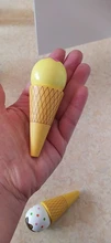 Juego de helados de madera para niños, juguete para juego de imitación, cocina, juguetes de madera para niños, preescolar, niña, niño, Montessori, 4 unidades/lote