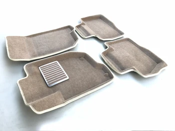 

Textile 3D mats euromat3d luxe in the interior for Mitsubishi Pajero Sport (2016-) with a metal underspot