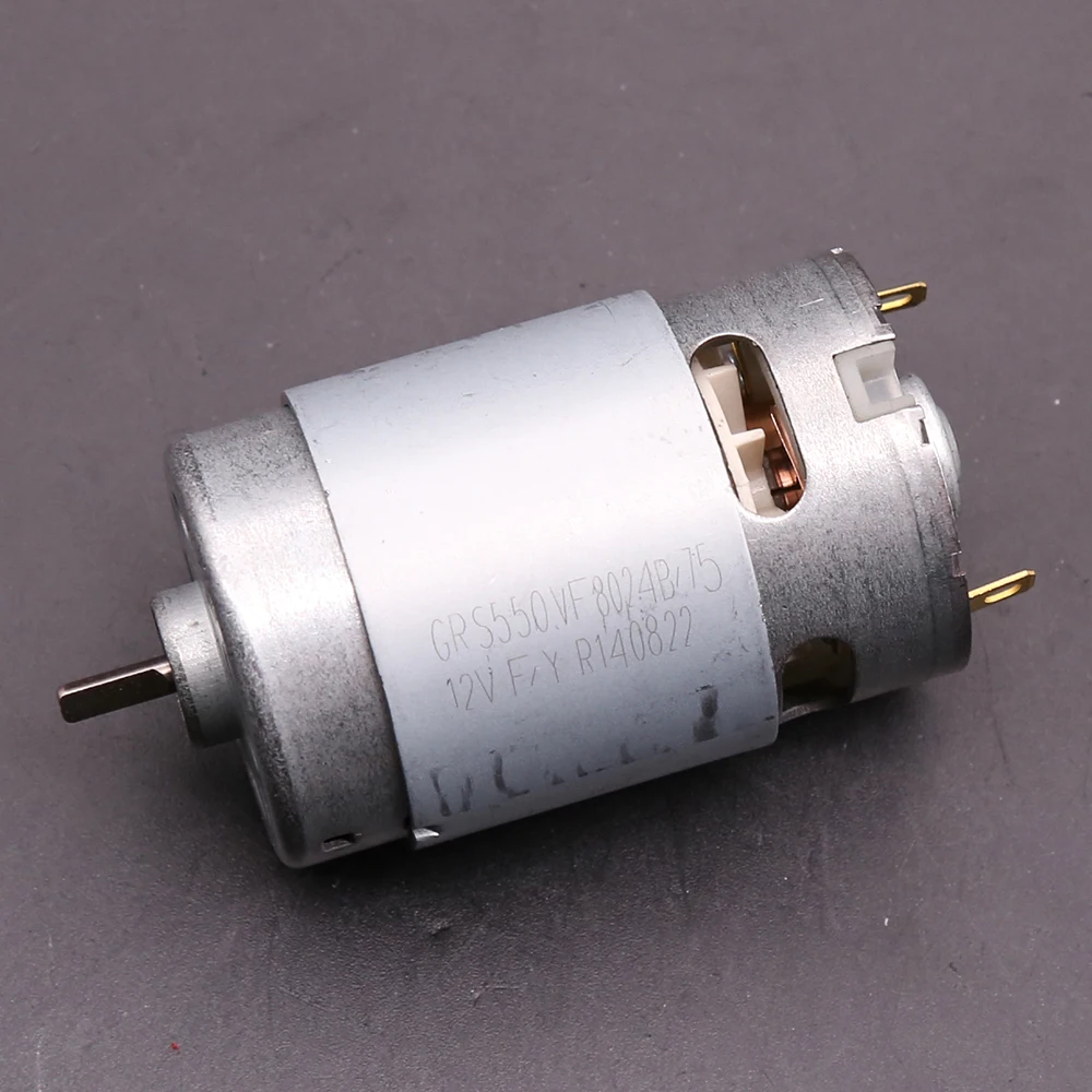 

GRS-550VF-8024 RS-550 Motor DC 12V 1.6A 20000RPM Stong Magnet High Torque For Various Screwdriver Replacement Electric Drill DIY