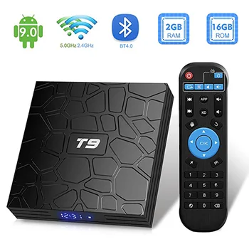 

T9 4GB 64GB Android TV Box Android 9.0 RK3318 Quad Core 2.4 / 5Ghz WiFi Bluetooth 4.0 4K 3D HDMI DLNA Youtube IPTV Set Top Box