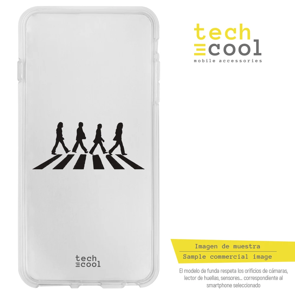 FunnyTech®Силиконовый чехол для samsung Galaxy S9 Plus тема &quotBeatles Abbey Road&quot Прозрачный