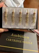 Ambition-cartucho para tatuar con agujas, 20 piezas, revestimiento redondo, n. ° 10, bugpin (0,30mm), 1RL, 3RL, 5RL, 7RL, 9RL, 11rl, 14rl
