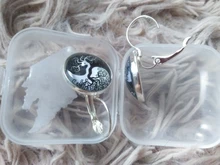 Earrings Fashion Jewelry Life-Tree Tree-Of-Life Silver-Color Girl Women Glass for Earhook