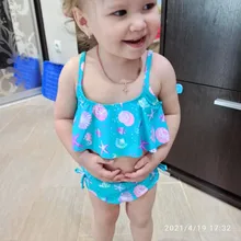 1 ~ 14Y chicas traje de baño de alta calidad niñas traje de baño dos piezas set de Bikini de niños Biquini Infantil traje de baño para children-ST108mix