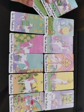 Cartas de Tarot de unicornio de cristal, guía, adivinación, Destino, Juego de mesa, 78 cartas/juegos