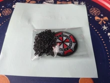 Badge Necklace Jewelry Pendant Umbrella Crystal Biochemical Gift Convex Round Glass Company