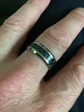 Carbon-Fiber-Ring Engraved Alliance Stainless-Steel Customize Vnox Male Personalize Jewelry-Band