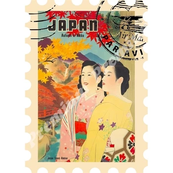 

Japan souvenir magnet vintage poster