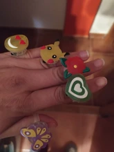 Anillos luminosos con luz Led para niños, juguetes luminosos con dibujos animados, 5 uds.