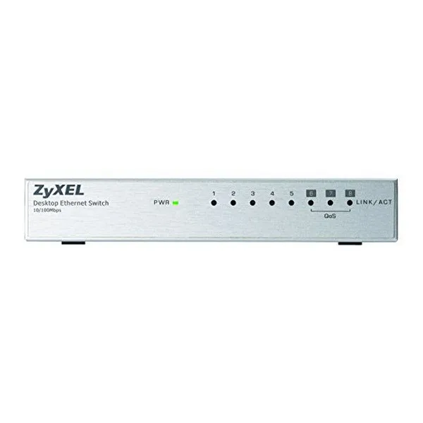 Настольный коммутатор ZyXEL ES-108AV3-EU0101F 200 Мбит/с LAN RJ45 x 8 белый