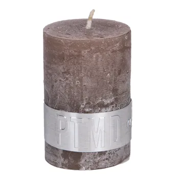 

RUSTIC AMBIENT BROWN PILLAR CANDLE