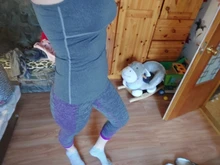 Yuerlian-conjunto deportivo para mujer, Top corto, mallas, entrenamiento en gimnasio, Yoga, fitness, 3/4